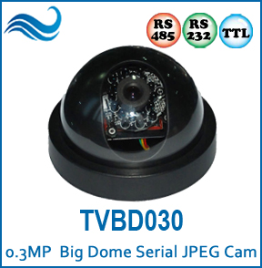 <b>0.3MP Big Dome JPEG Serial Camera (TVBD030)</b>